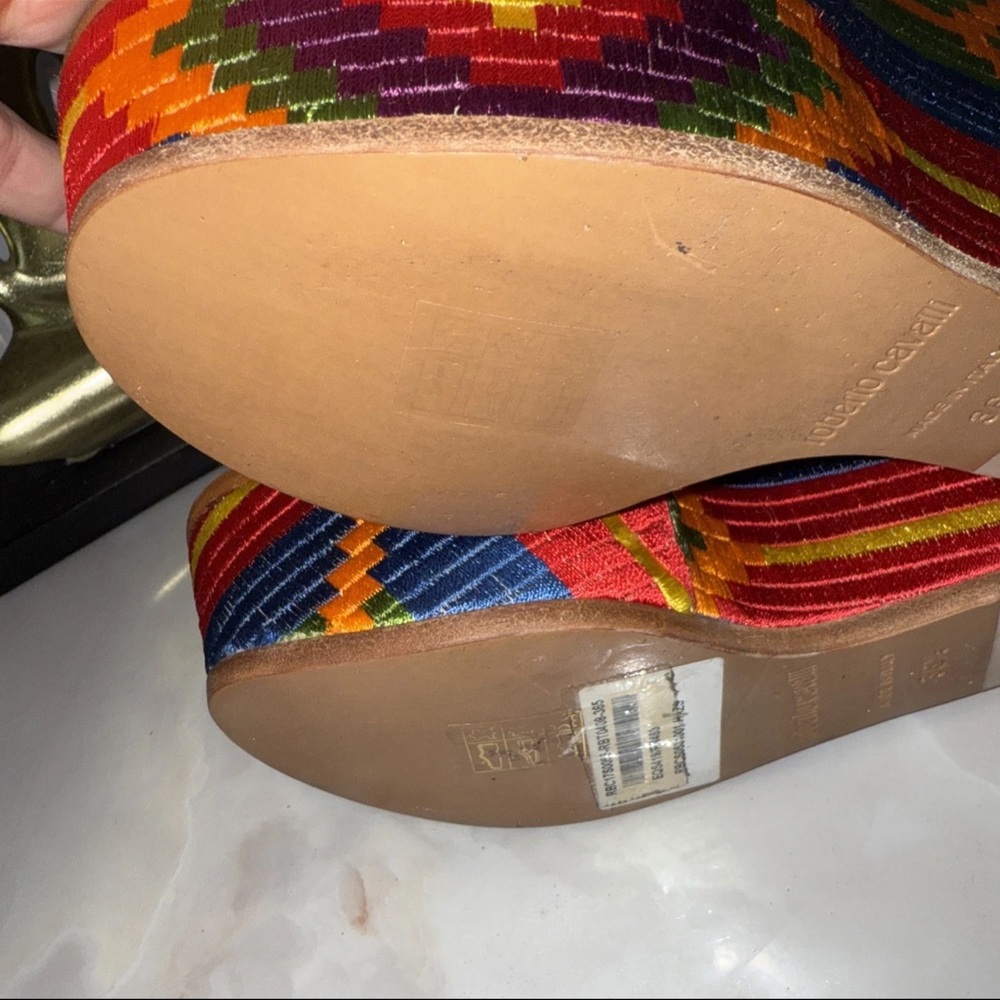 Roberto Cavalli wedges size 36.5 - Picture 10 of 16